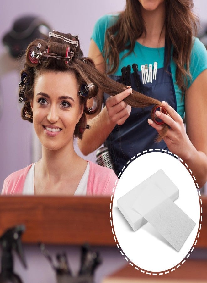 Bremorou 100 Pcs Hair Perm Paper, End Papers For Hairs Rollers, Wrap Paper For Hair, Disposable Salon Tissue Hairs Curling Papers with High Temperature Resistance for Salon and Home Styling - White - Image 4
